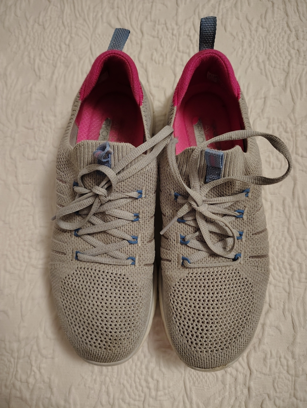Sketchers Air Cooled Memory Foam Light Gray Sneakers